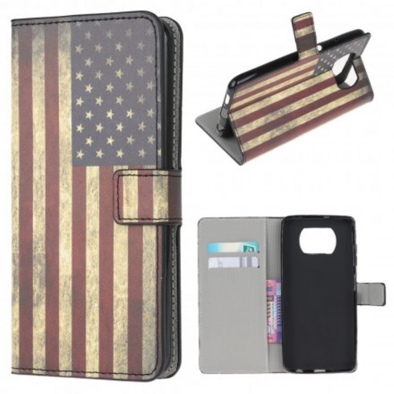 Kotelot Poco X3 / X3 Pro / X3 NFC Usa Lippu