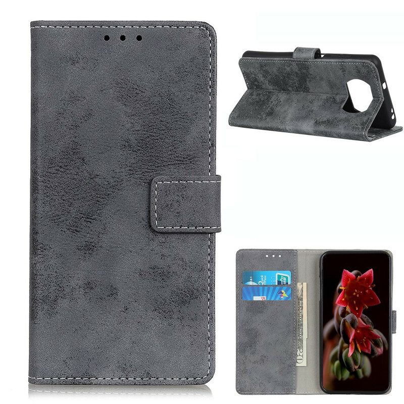 Kotelot Poco X3 / X3 Pro / X3 NFC Vintage Leather Effect