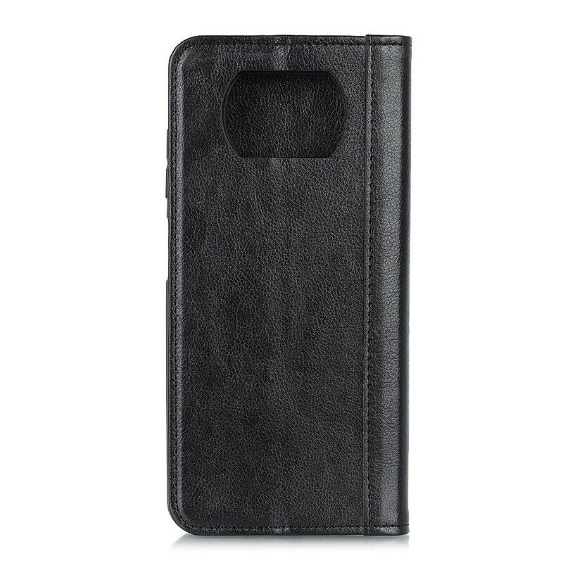 Puhelinkuoret Poco X3 / X3 Pro / X3 NFC Kotelot Flip Elegance Split Litchi Leather