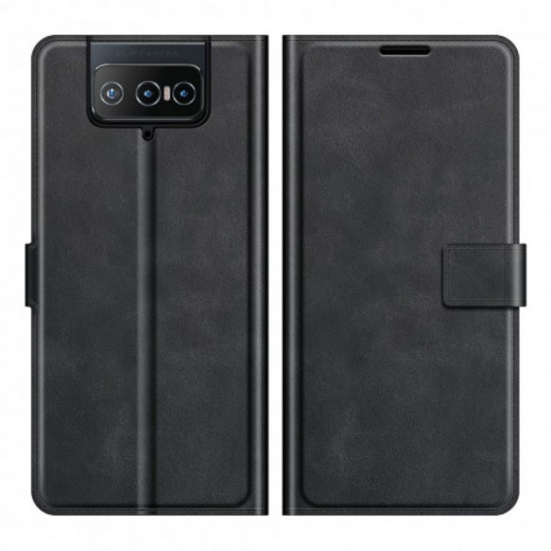 Kotelot Asus Zenfone 8 Flip Faux Leather Slim