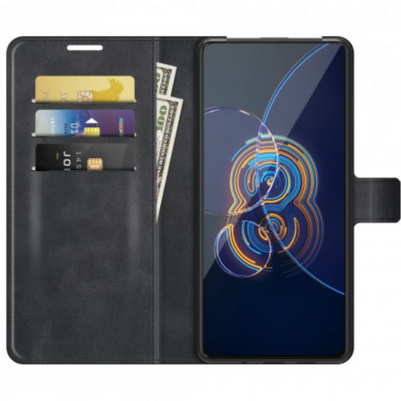 Kotelot Asus Zenfone 8 Flip Faux Leather Slim