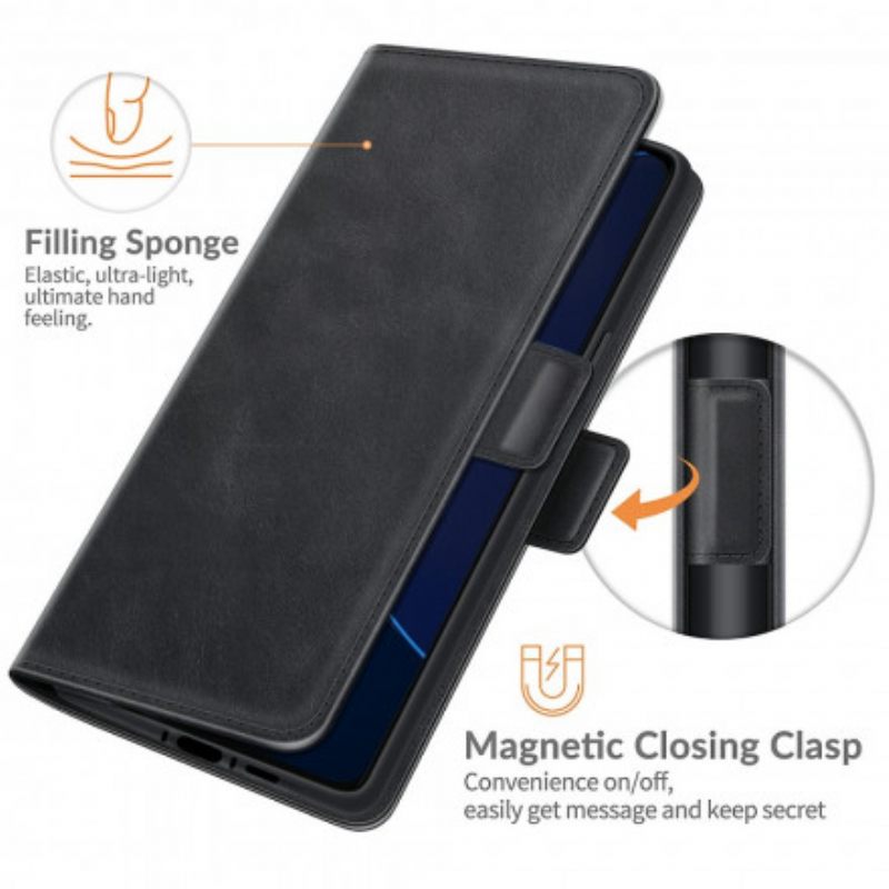 Nahkakotelo Asus Zenfone 8 Flip Kotelot Flip Classic Double Flap