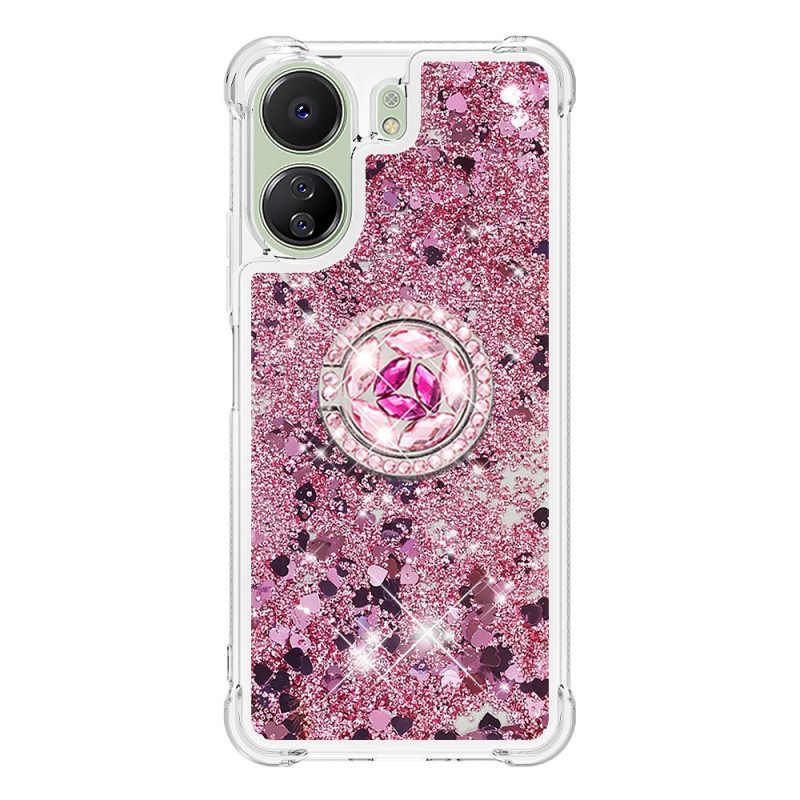 Case Poco C65 Puhelinkuoret Glitter Ring -tuki