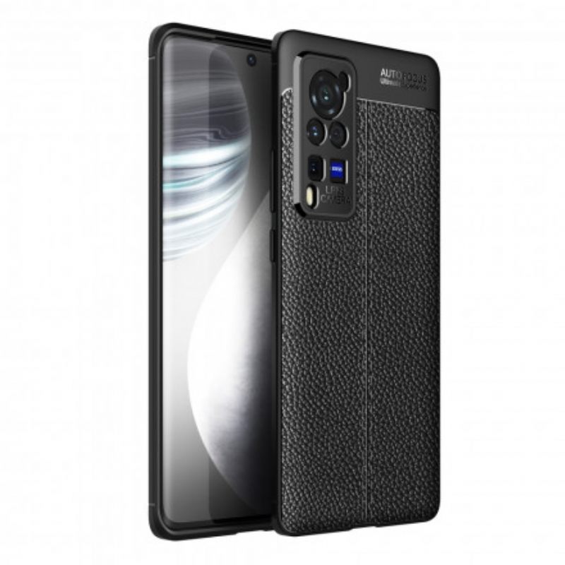 Kuori Vivo X60 Pro Double Line Litchi Leather Effect