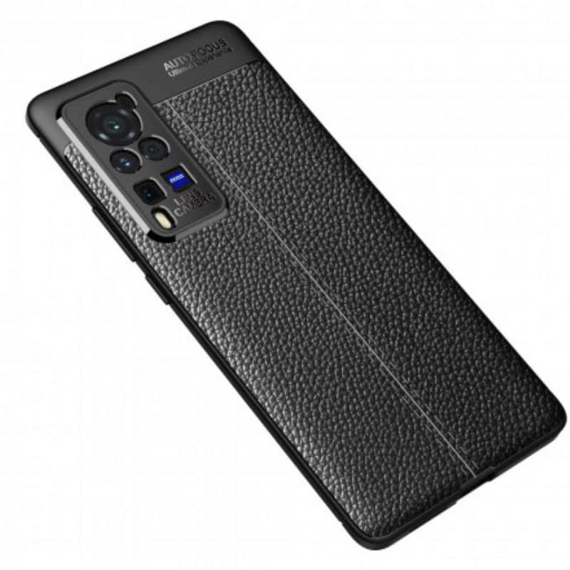 Kuori Vivo X60 Pro Double Line Litchi Leather Effect