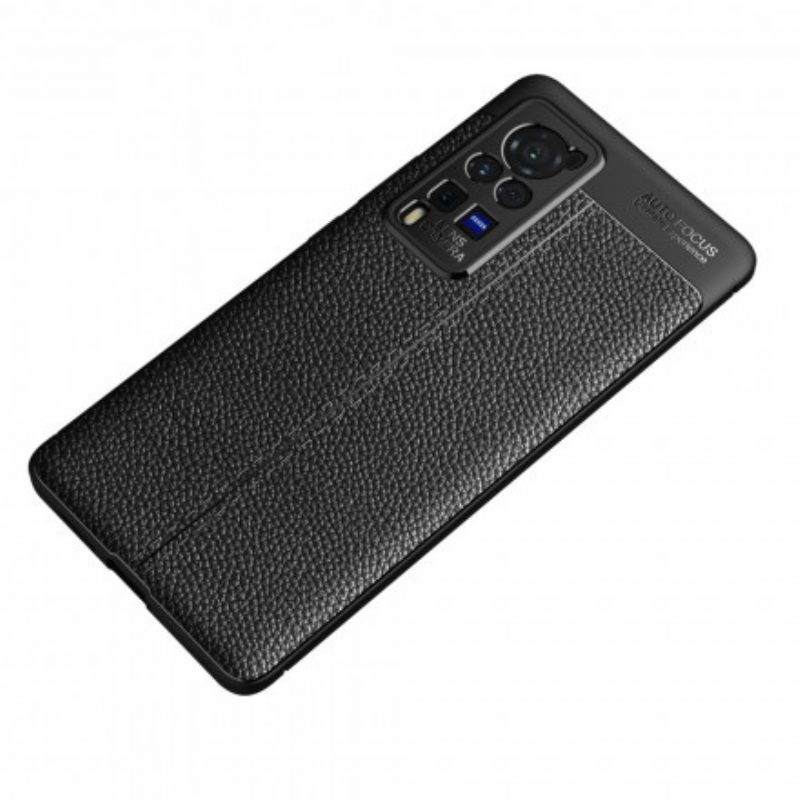 Kuori Vivo X60 Pro Double Line Litchi Leather Effect