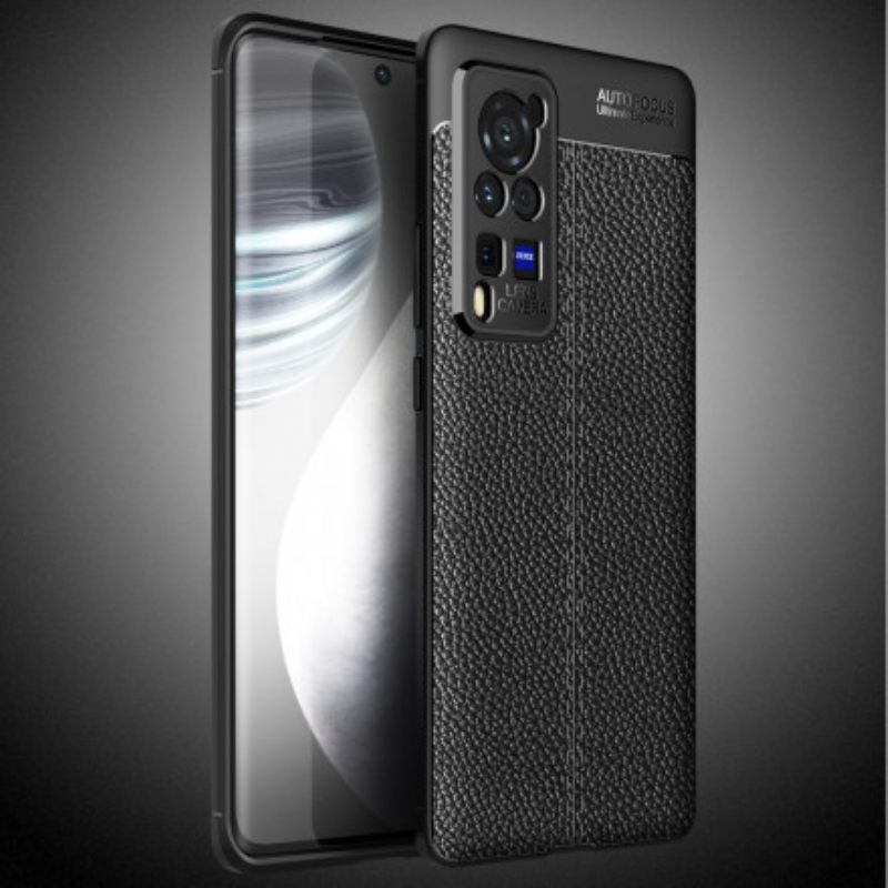 Kuori Vivo X60 Pro Double Line Litchi Leather Effect