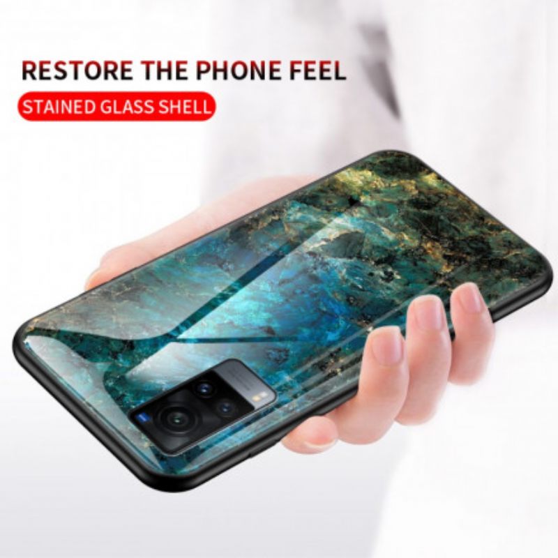 Kuori Vivo X60 Pro Tempered Glass Marble Colors