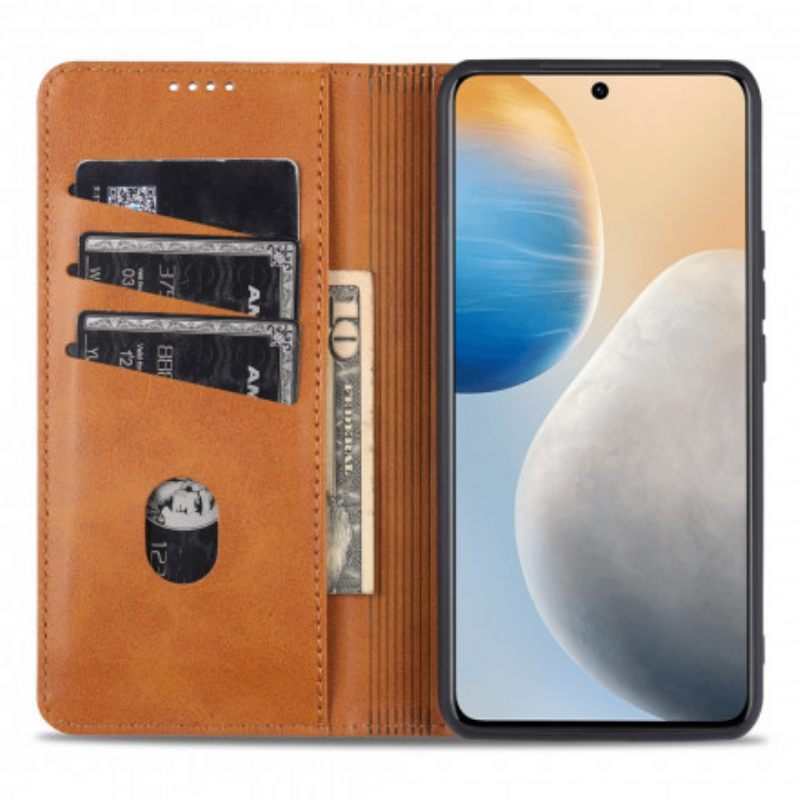 Puhelinkuoret Vivo X60 Pro Kotelot Flip Style Leather Azns