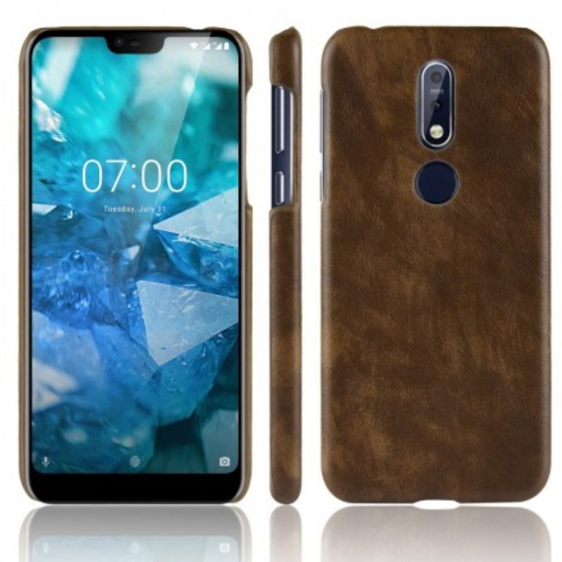 Kuori Nokia 7.1 Litchin Nahkaefekti