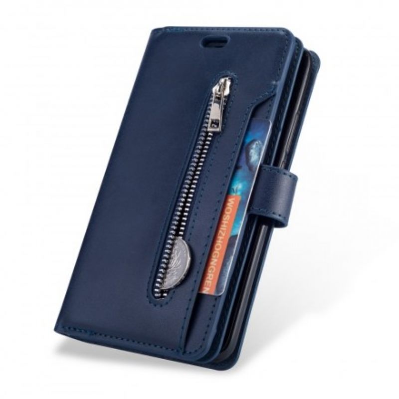 Flip Case Huawei Mate 20 Pro Kukkaro Kaulanauhalla