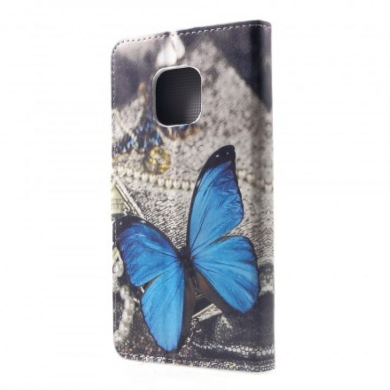 Kotelot Huawei Mate 20 Pro Blue Butterfly