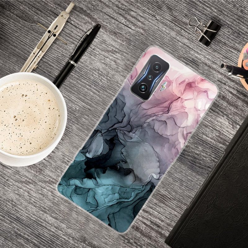 Case Poco F4 GT Marble Watercolour