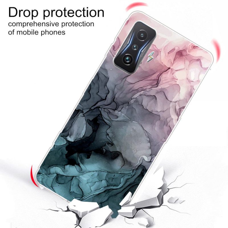 Case Poco F4 GT Marble Watercolour