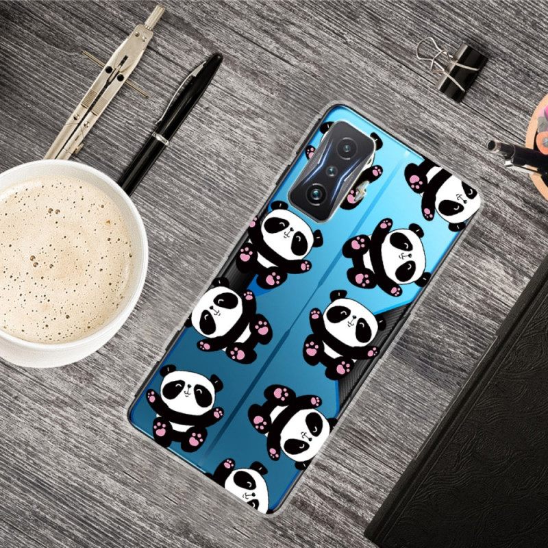 Case Poco F4 GT Transparent Multiple Panda