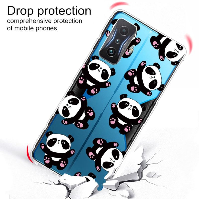 Case Poco F4 GT Transparent Multiple Panda