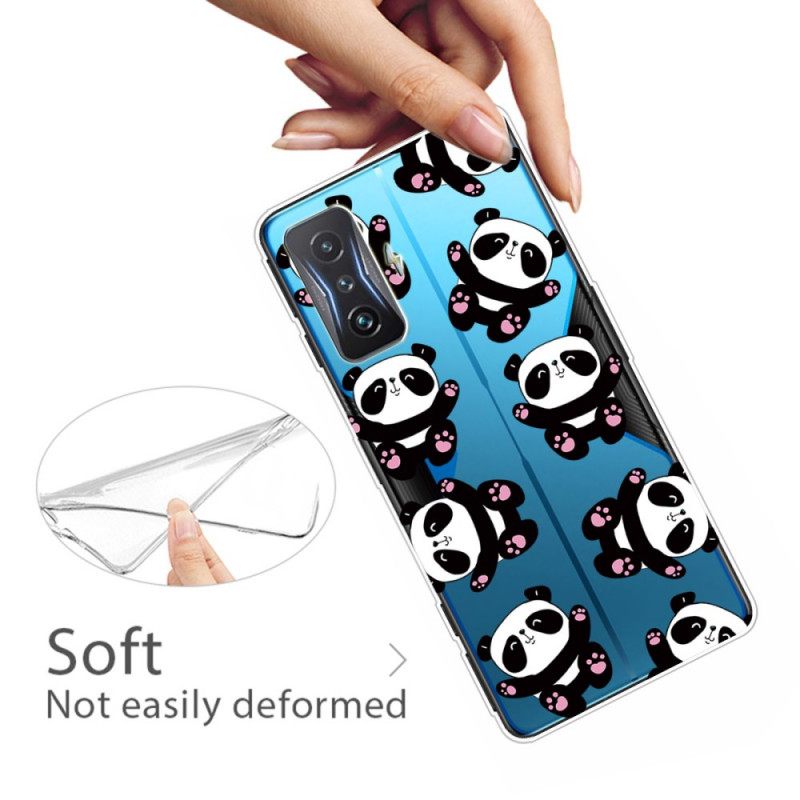 Case Poco F4 GT Transparent Multiple Panda