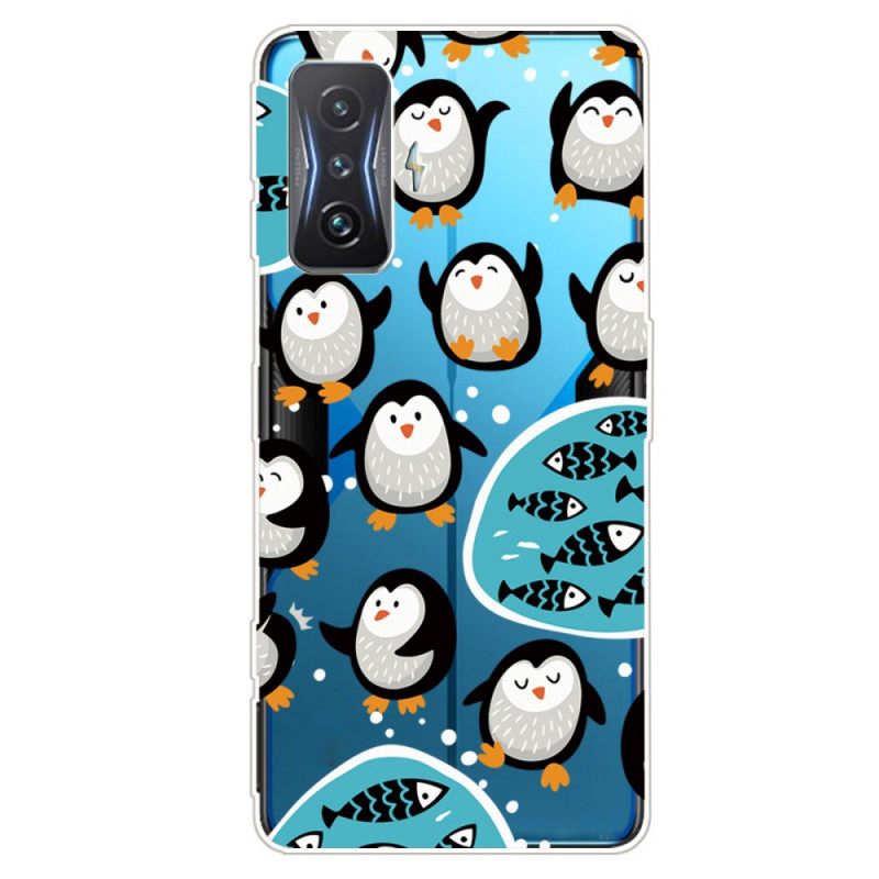 Kuori Poco F4 GT Transparent Penguins