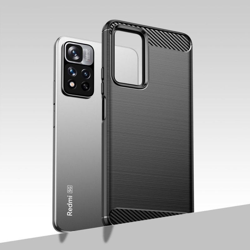 Case Xiaomi Redmi Note 11 Pro Plus 5G Harjattu Hiilikuitu