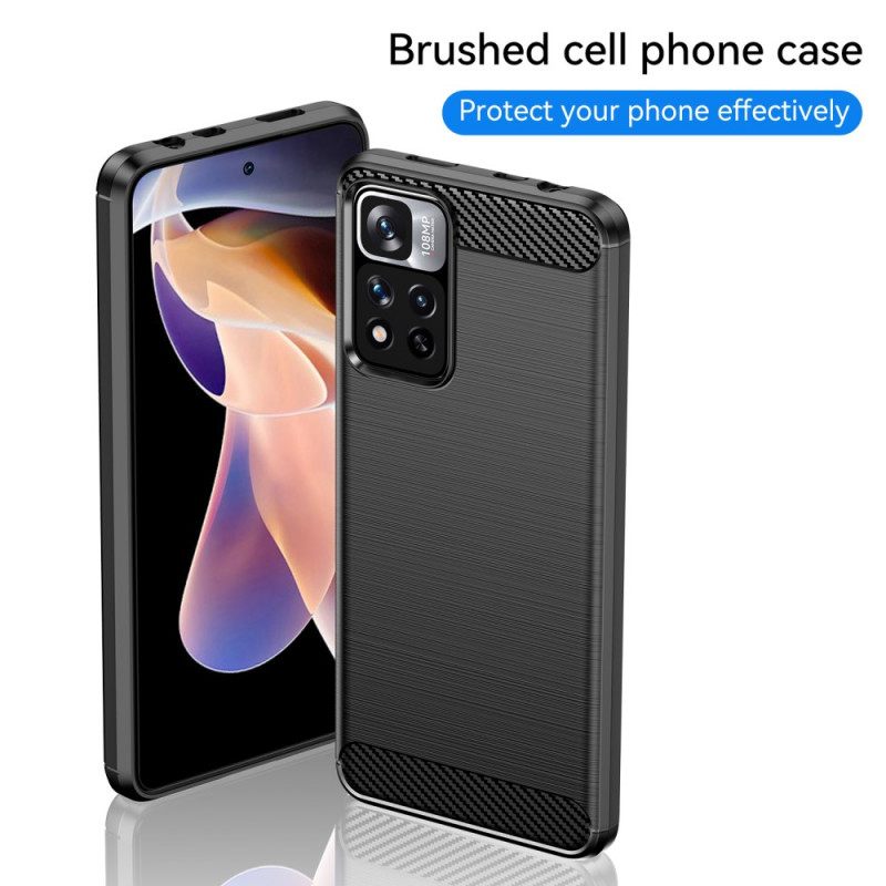 Case Xiaomi Redmi Note 11 Pro Plus 5G Harjattu Hiilikuitu