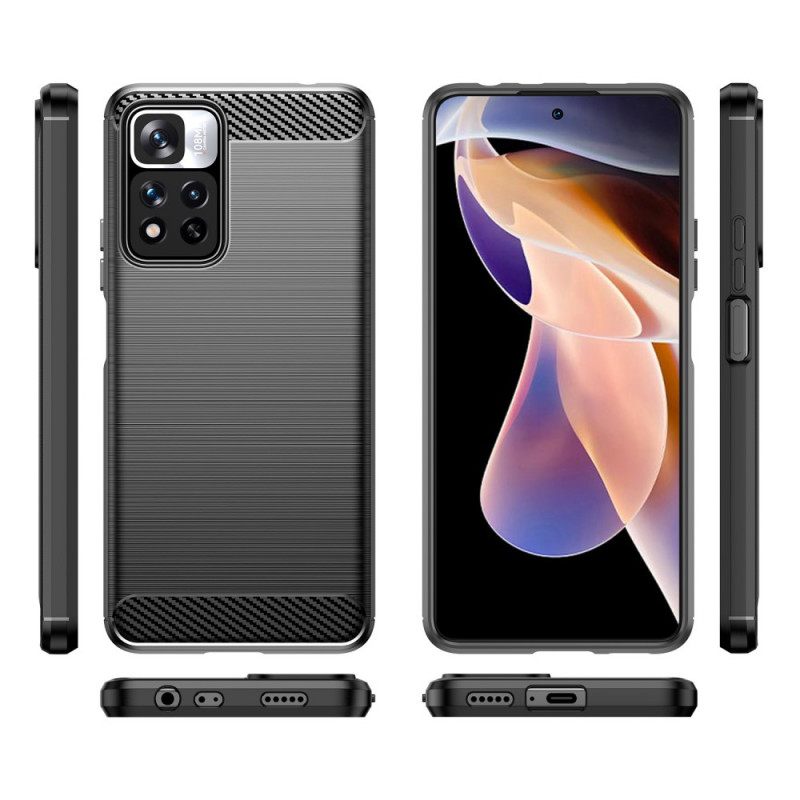 Case Xiaomi Redmi Note 11 Pro Plus 5G Harjattu Hiilikuitu