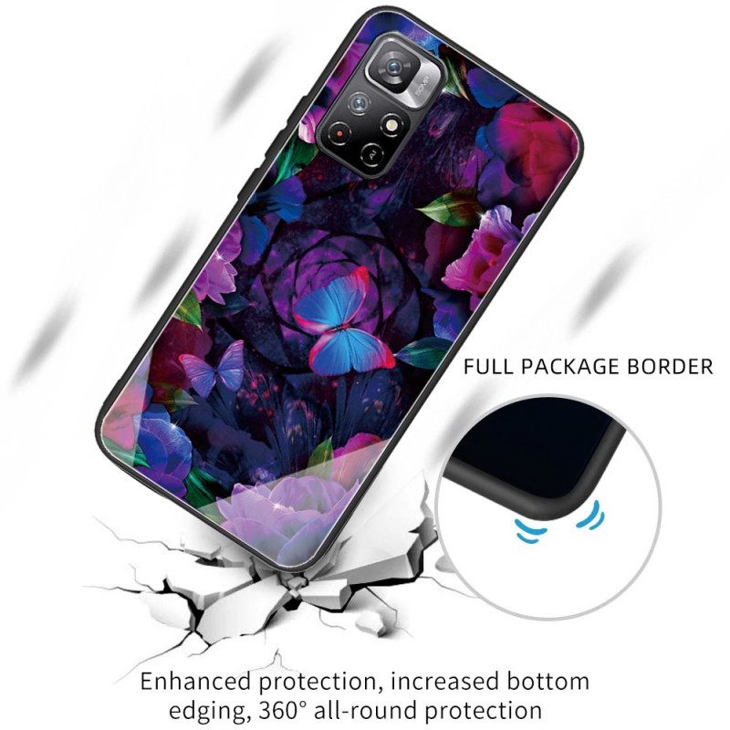 Case Xiaomi Redmi Note 11 Pro Plus 5G Tempered Glass Butterflies Variation