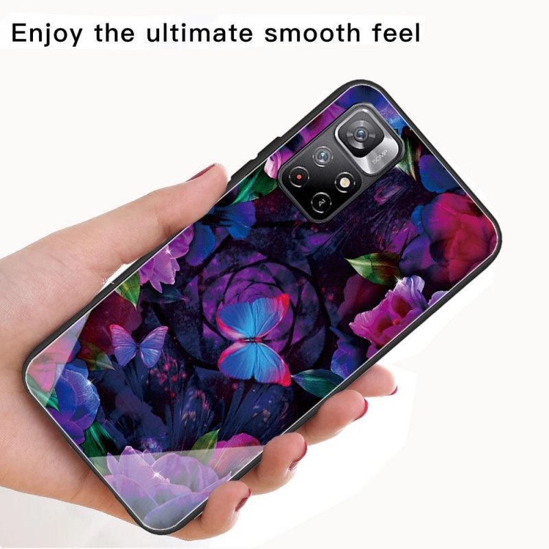 Case Xiaomi Redmi Note 11 Pro Plus 5G Tempered Glass Butterflies Variation