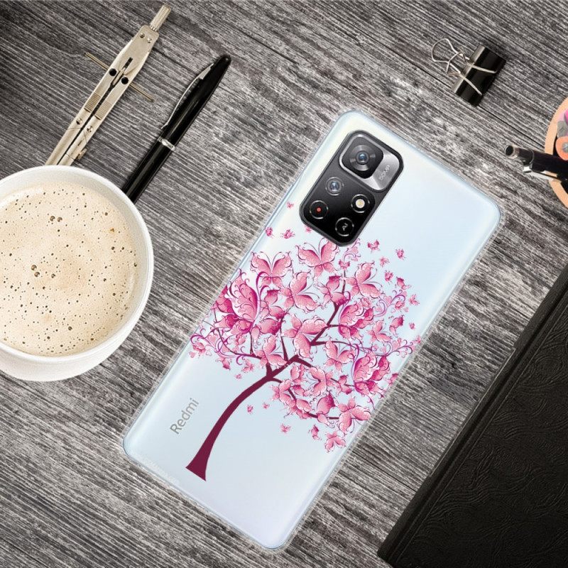 Case Xiaomi Redmi Note 11 Pro Plus 5G Vaaleanpunainen Puu