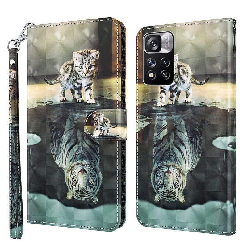 Flip Case Xiaomi Redmi Note 11 Pro Plus 5G Ernest The Tiger 3d