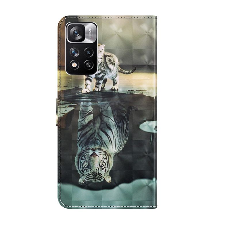 Flip Case Xiaomi Redmi Note 11 Pro Plus 5G Ernest The Tiger 3d