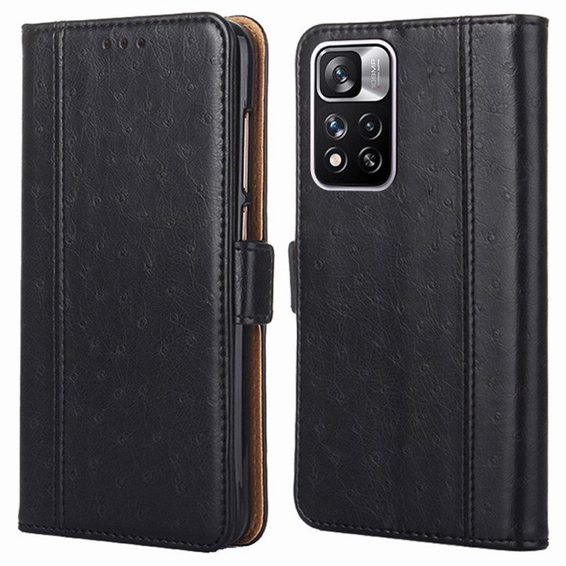 Flip Case Xiaomi Redmi Note 11 Pro Plus 5G Strutsin Ihon Rakenne