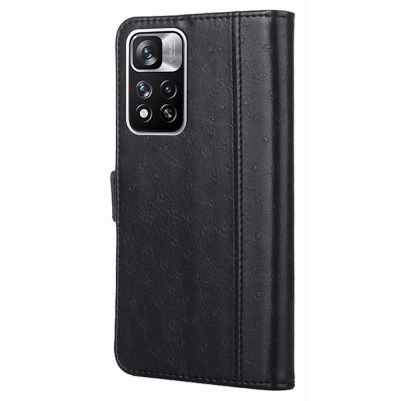 Flip Case Xiaomi Redmi Note 11 Pro Plus 5G Strutsin Ihon Rakenne