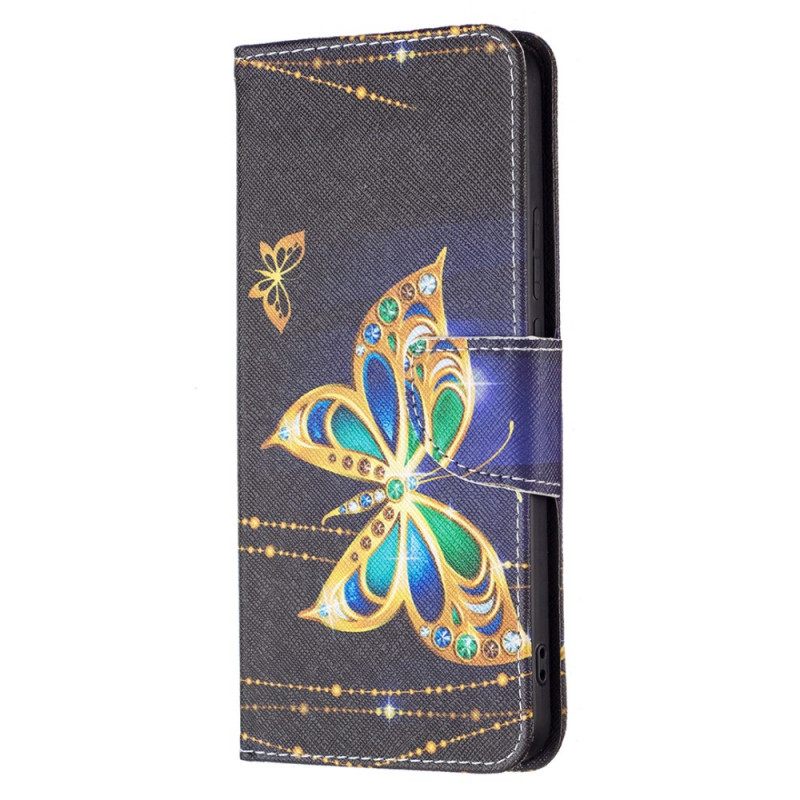 Kotelot Xiaomi Redmi Note 11 Pro Plus 5G Golden Butterflies