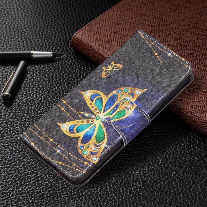 Kotelot Xiaomi Redmi Note 11 Pro Plus 5G Golden Butterflies