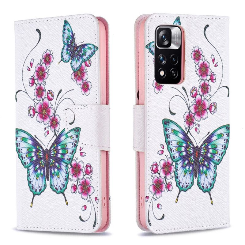 Kotelot Xiaomi Redmi Note 11 Pro Plus 5G Style Butterflies