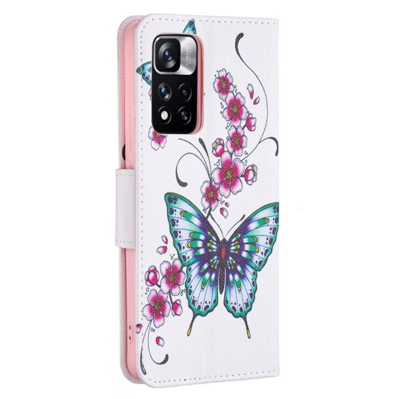 Kotelot Xiaomi Redmi Note 11 Pro Plus 5G Style Butterflies