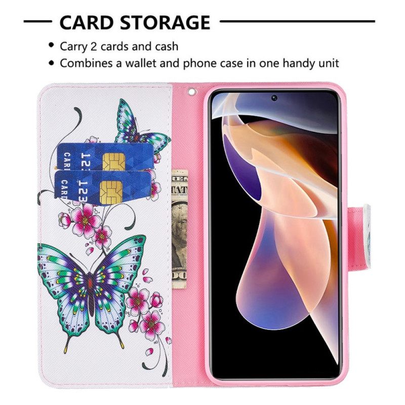 Kotelot Xiaomi Redmi Note 11 Pro Plus 5G Style Butterflies