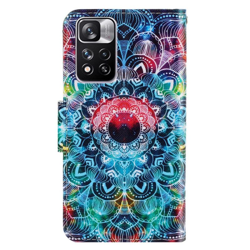 Kotelot Xiaomi Redmi Note 11 Pro Plus 5G Suojaketju Kuori Flashy Mandala Hihnalla