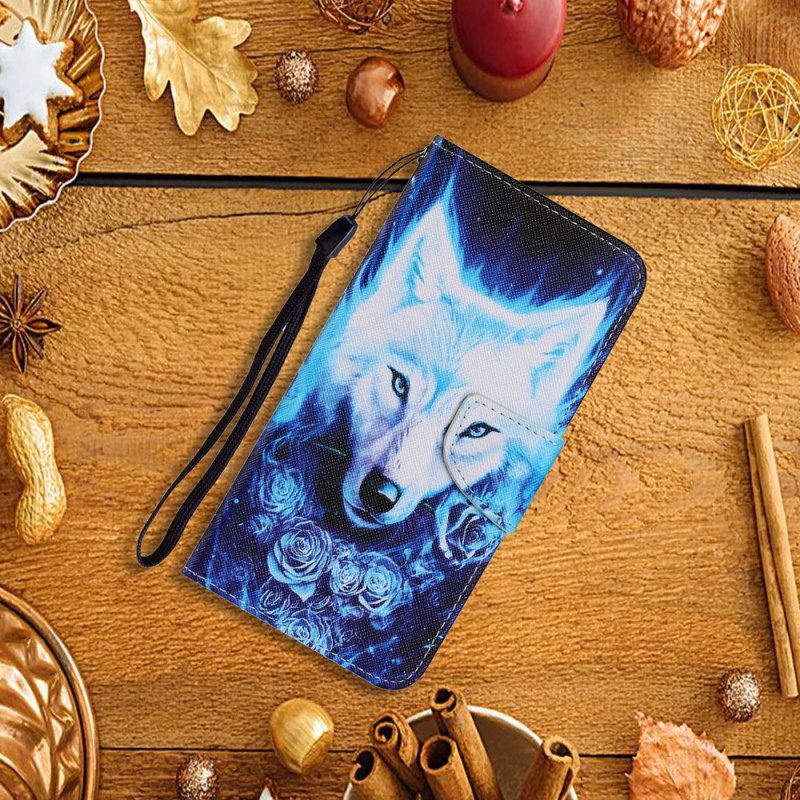 Kotelot Xiaomi Redmi Note 11 Pro Plus 5G Wolf Kaulanauhan Kanssa