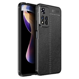 Kuori Xiaomi Redmi Note 11 Pro Plus 5G Double Line Litchi Leather Effect