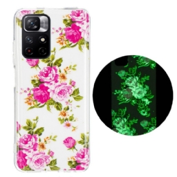 Kuori Xiaomi Redmi Note 11 Pro Plus 5G Fluorescent Liberty Flowers