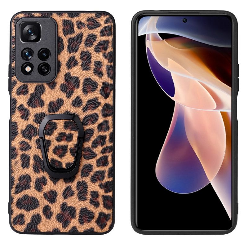 Kuori Xiaomi Redmi Note 11 Pro Plus 5G Style Leopard Ring Tuki