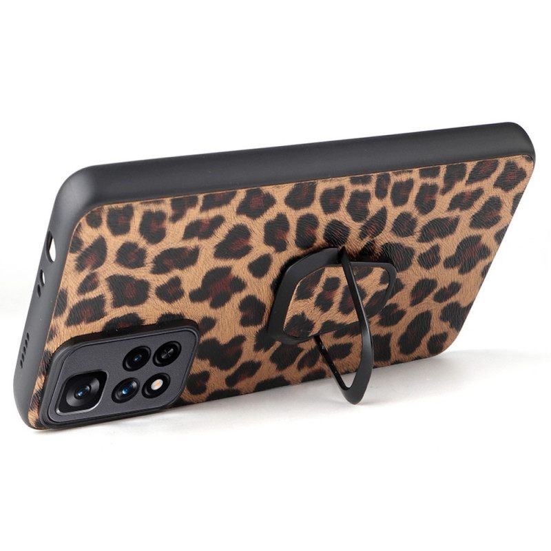 Kuori Xiaomi Redmi Note 11 Pro Plus 5G Style Leopard Ring Tuki