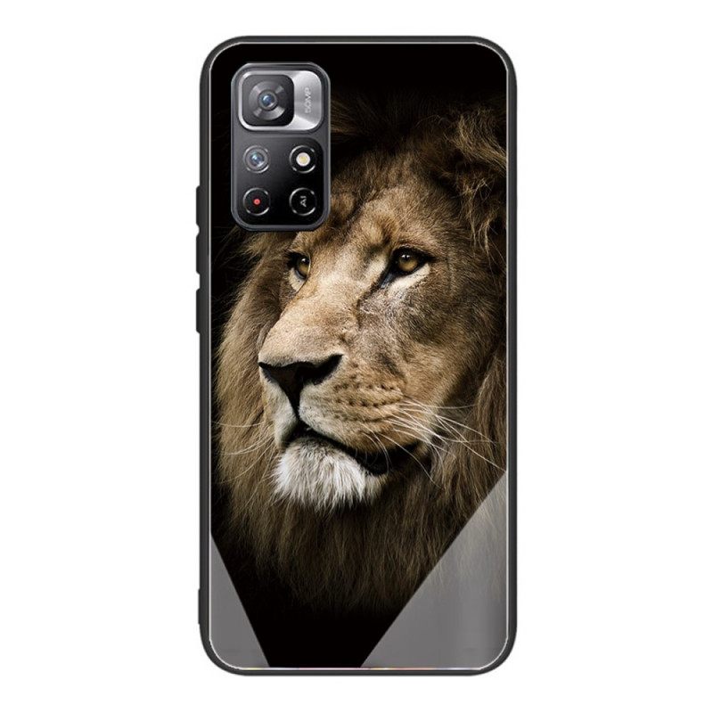 Kuori Xiaomi Redmi Note 11 Pro Plus 5G Tempered Glass Lion Head