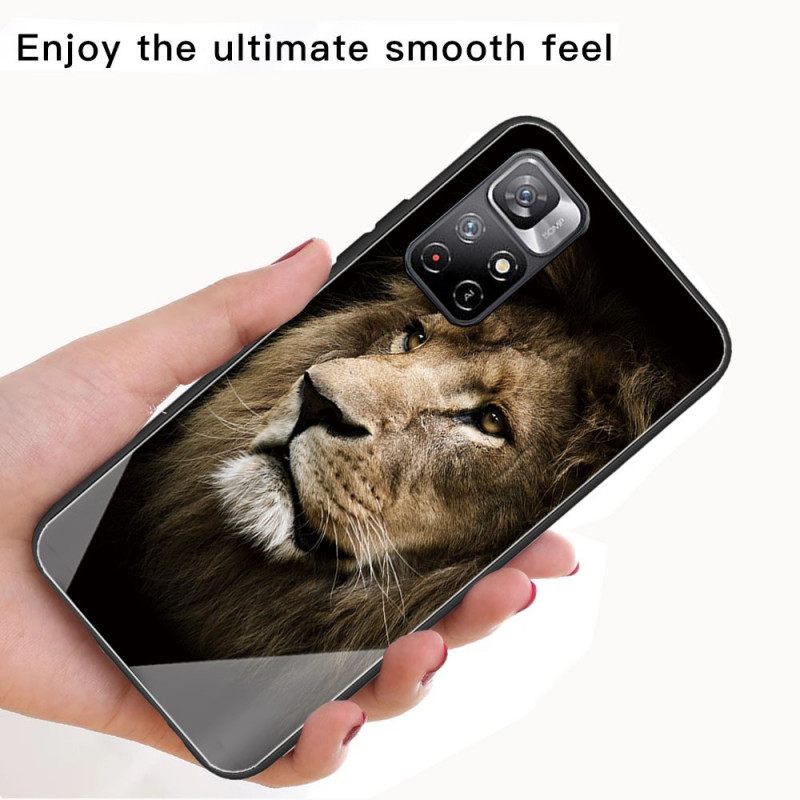 Kuori Xiaomi Redmi Note 11 Pro Plus 5G Tempered Glass Lion Head