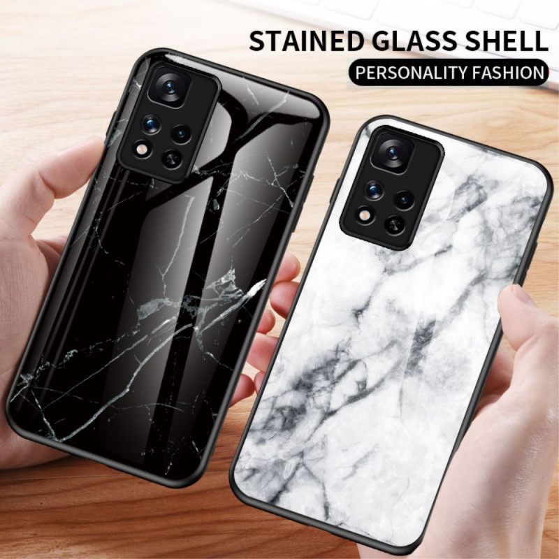 Kuori Xiaomi Redmi Note 11 Pro Plus 5G Tempered Glass Marble Colors