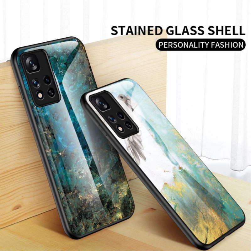 Kuori Xiaomi Redmi Note 11 Pro Plus 5G Tempered Glass Marble Colors