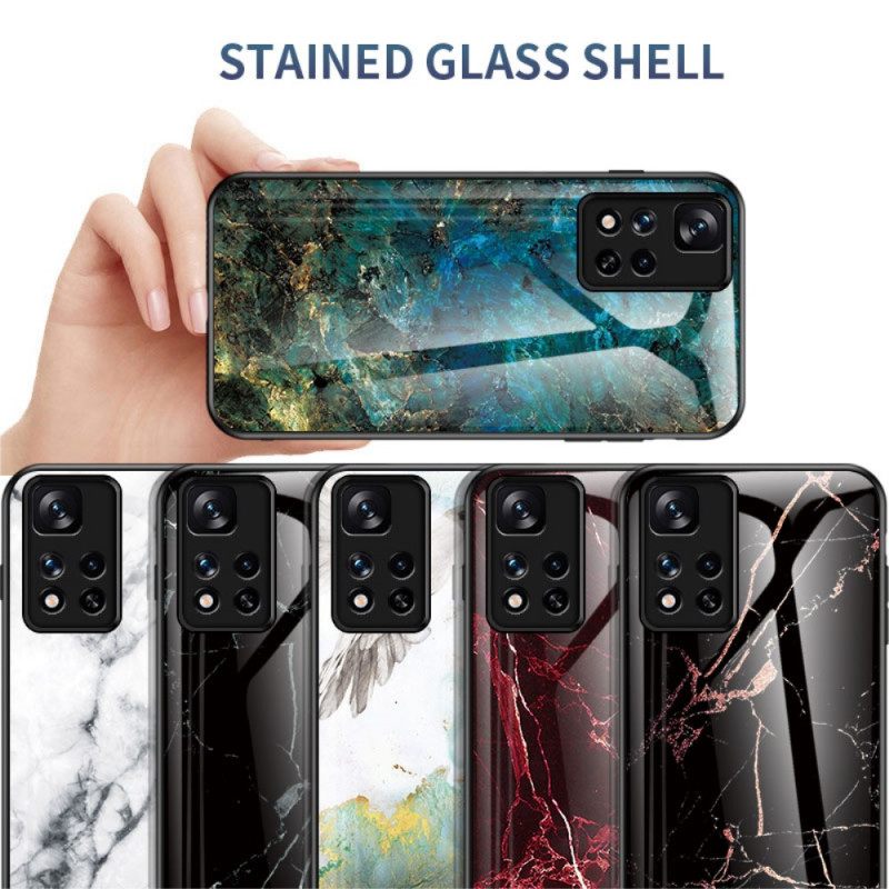 Kuori Xiaomi Redmi Note 11 Pro Plus 5G Tempered Glass Marble Colors