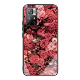 Kuori Xiaomi Redmi Note 11 Pro Plus 5G Tempered Glass Rose Flowers