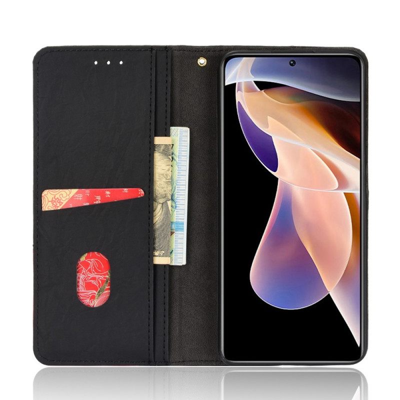 Puhelinkuoret Xiaomi Redmi Note 11 Pro Plus 5G Kotelot Flip Faux Leather Bicolor Oblique